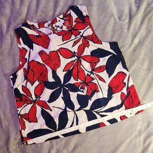 Liz Claiborne XL sleeveless linen cotton shirt